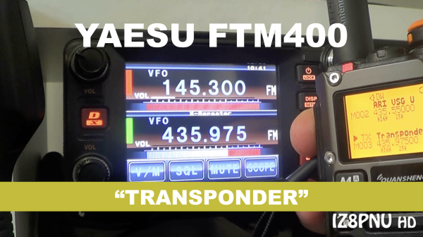 Funzione Transponder sullo YAESU FTM400 – X-Repeater VHF UHF Radio