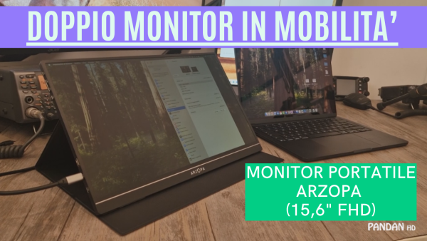 ARZOPA 15.6” FHD 1080p: Il monitor portatile perfetto (con Type-C e HDMI)